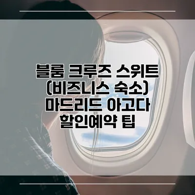블룸 크루즈 스위트 (비즈니스 숙소) 마드리드 아고다 할인예약 팁
