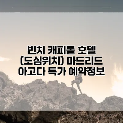 빈치 캐피톨 호텔 (도심위치) 마드리드 아고다 특가 예약정보