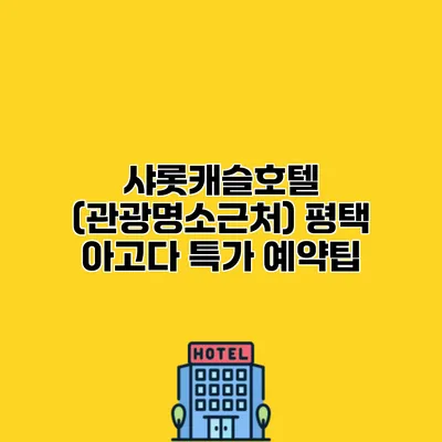 샤롯캐슬호텔 (관광명소근처) 평택 아고다 특가 예약팁