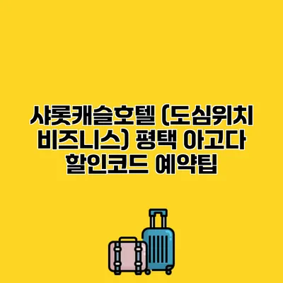 샤롯캐슬호텔 (도심위치 비즈니스) 평택 아고다 할인코드 예약팁