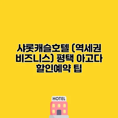 샤롯캐슬호텔 (역세권 비즈니스) 평택 아고다 할인예약 팁