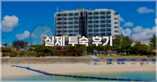 💬 실제 투숙 후기