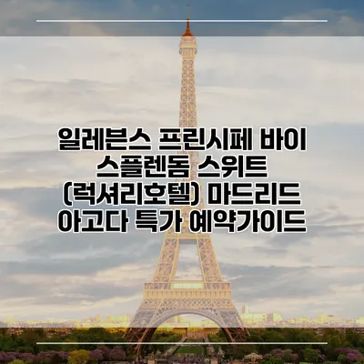 일레븐스 프린시페 바이 스플렌돔 스위트 (럭셔리호텔) 마드리드 아고다 특가 예약가이드