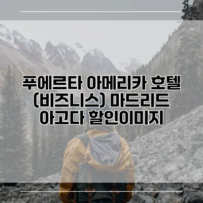 푸에르타 아메리카 호텔 (비즈니스) 마드리드 아고다 할인이미지